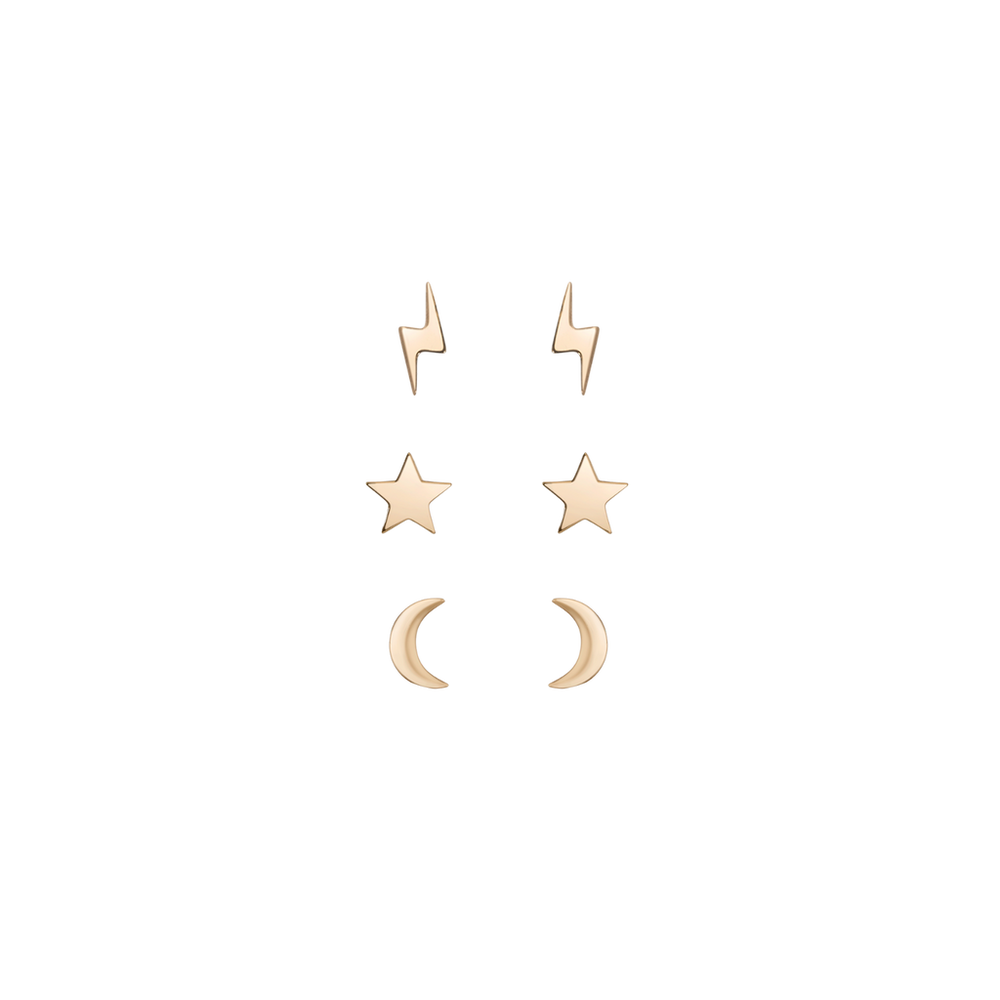 Celestial Stud Earring Set