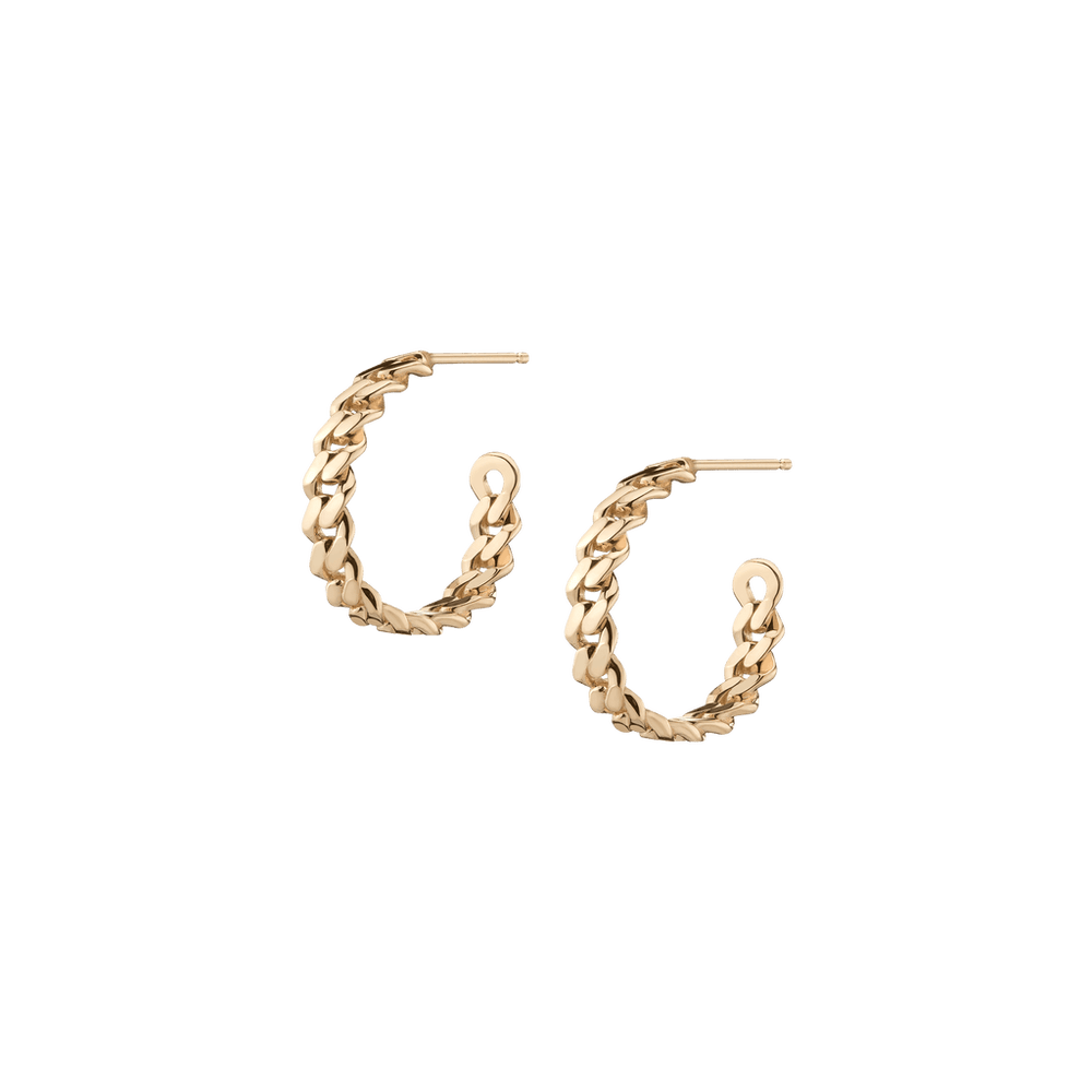 Love Me Knot Gold Hoop Earrings