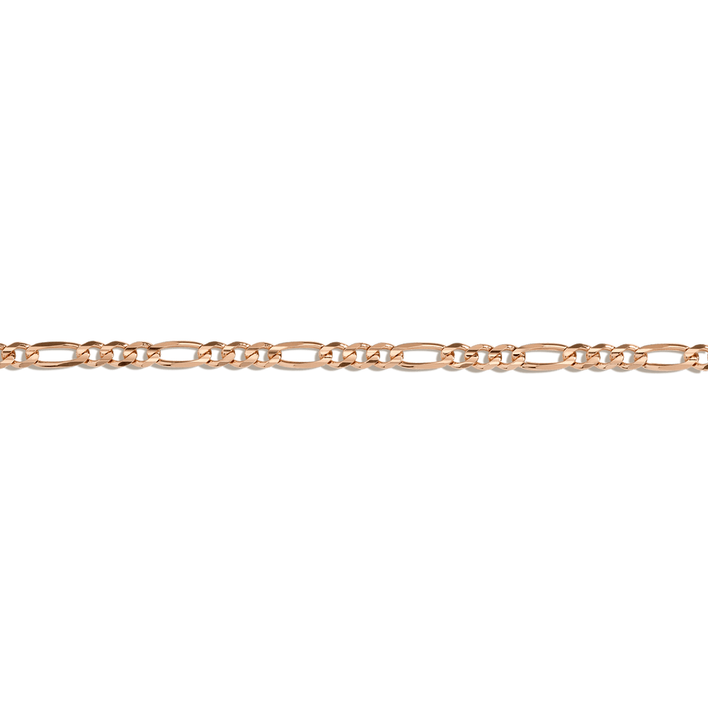 Large Gold Figaro Chain Bracelet