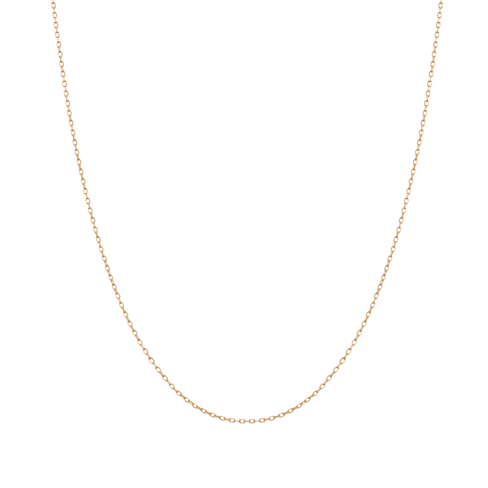 Gold Diamond Cut Chain Necklace