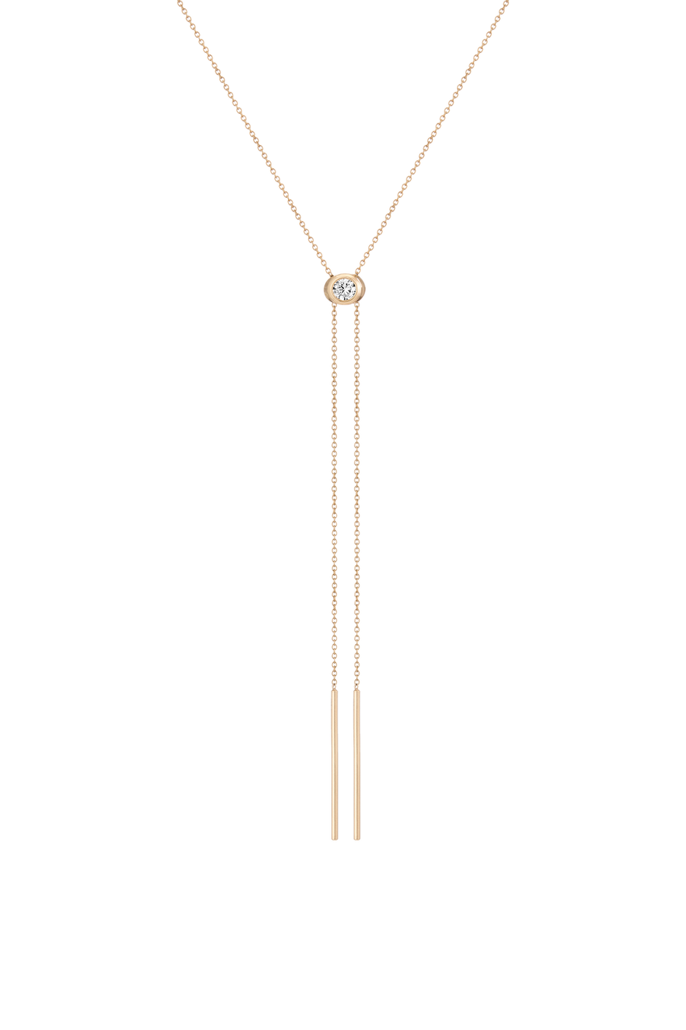 Aurate x Frye: Lab Grown Diamond Bolo Necklace