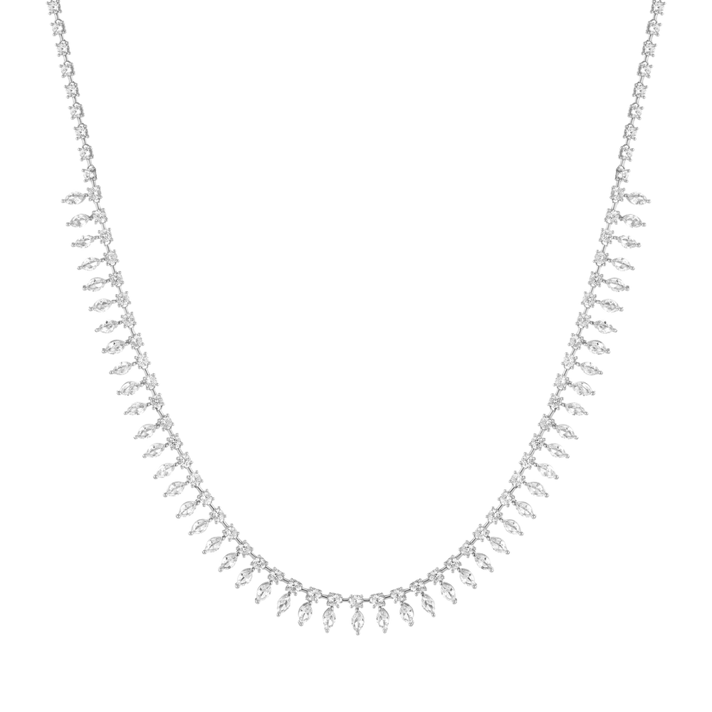 Aurate x Frye: Marquise Fringe Necklace
