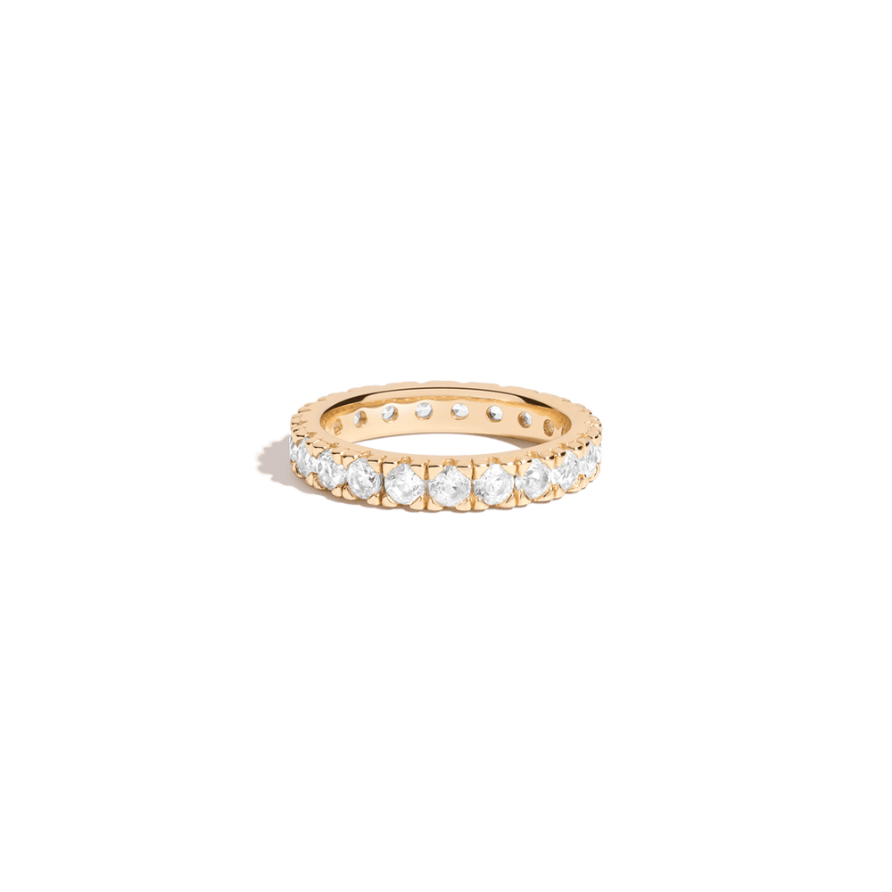 2ct Lab Grown White Sapphire Eternity Ring