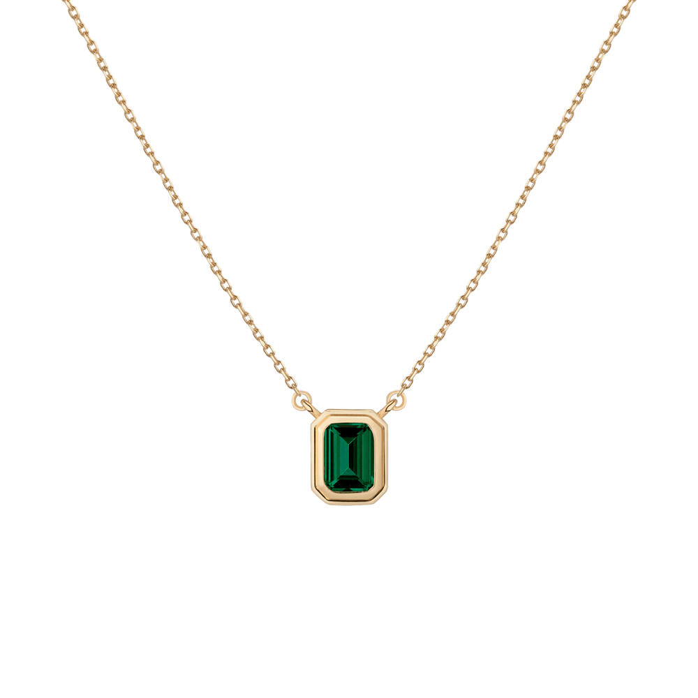 Lab Grown Emerald Heirloom Necklace