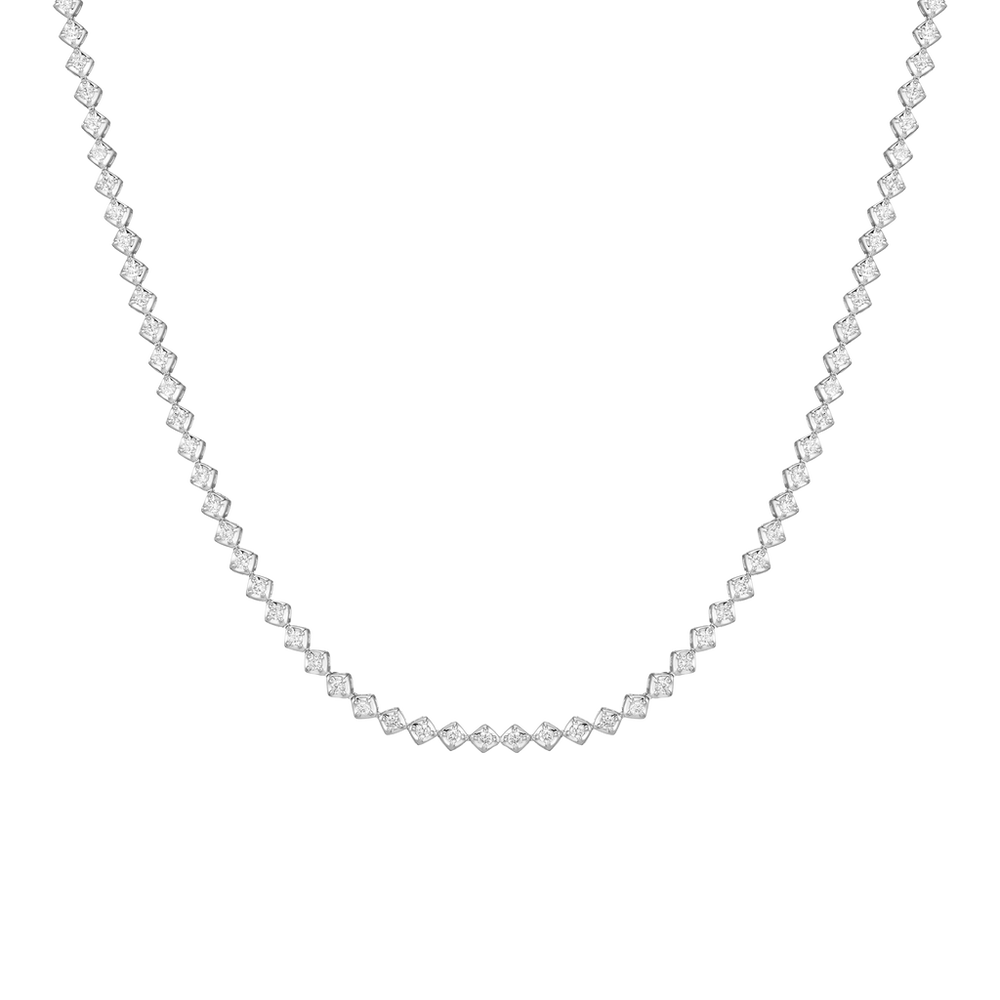 Petite Lab Grown Diamond Tennis Necklace