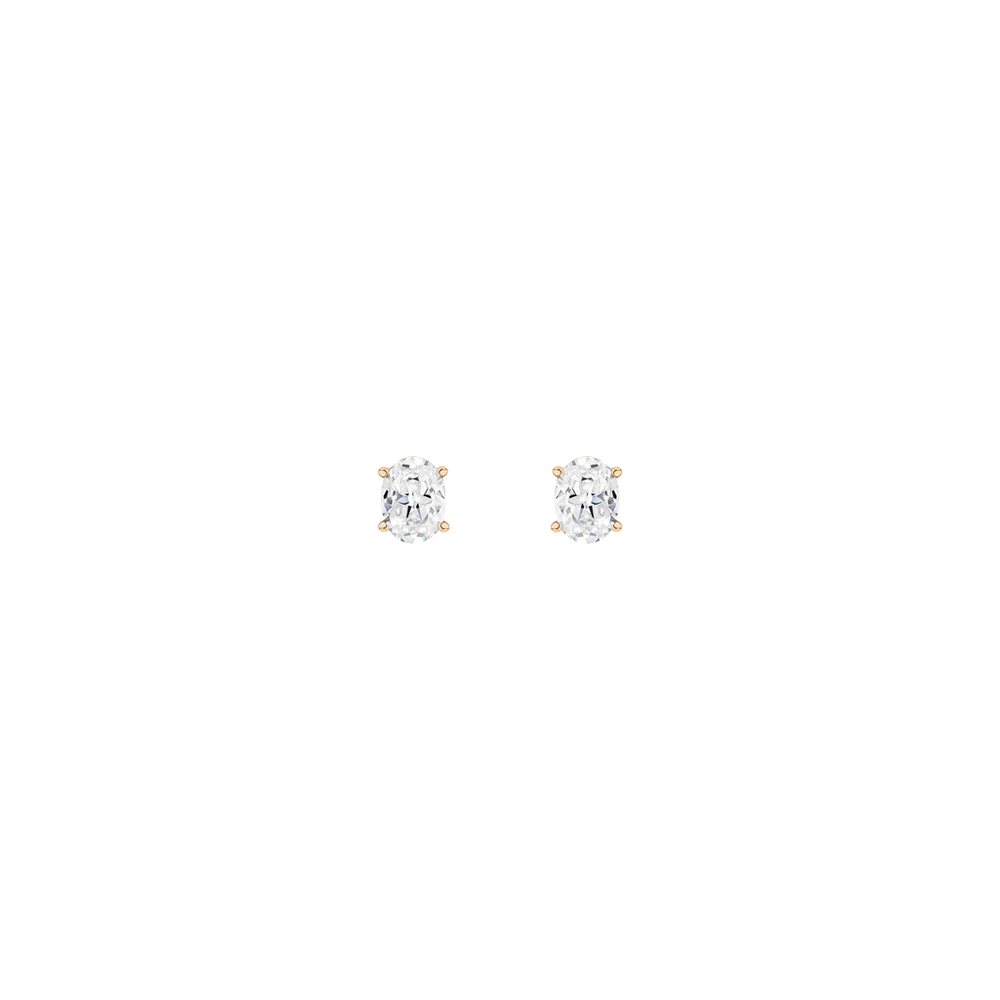 Luxury Oval Lab Grown Diamond Studs