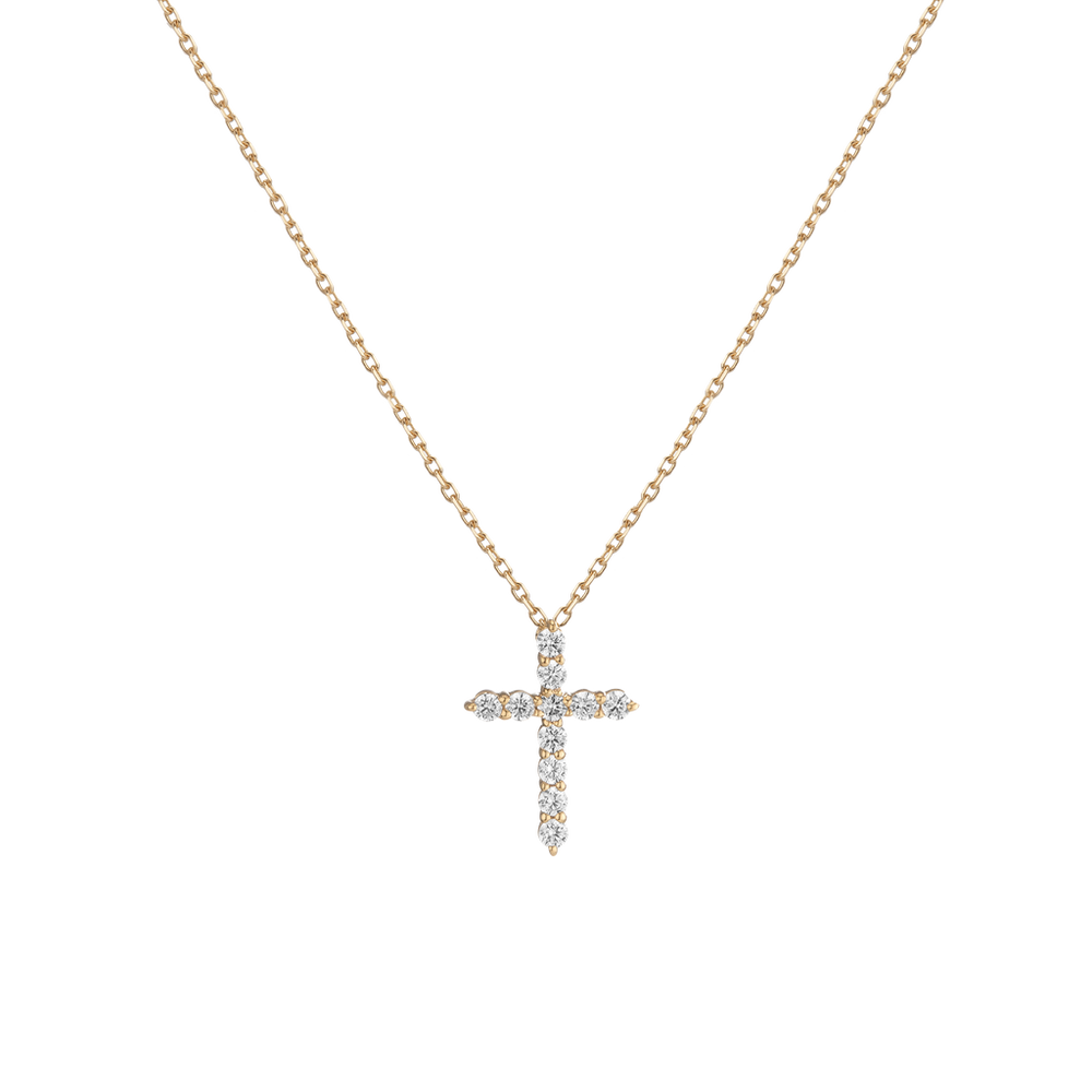 Lab Grown Diamond Cross Necklace