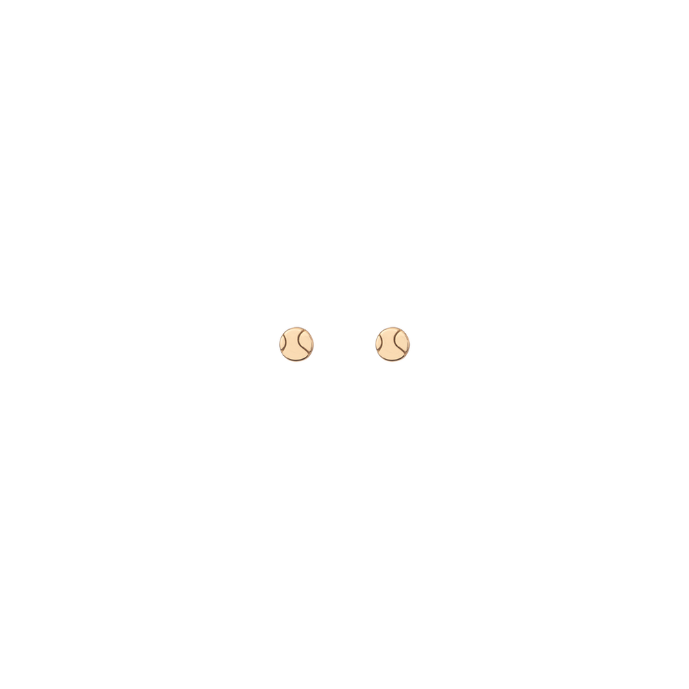 Aurate x Wilson: Tennis Ball Stud Earrings - Flat Back