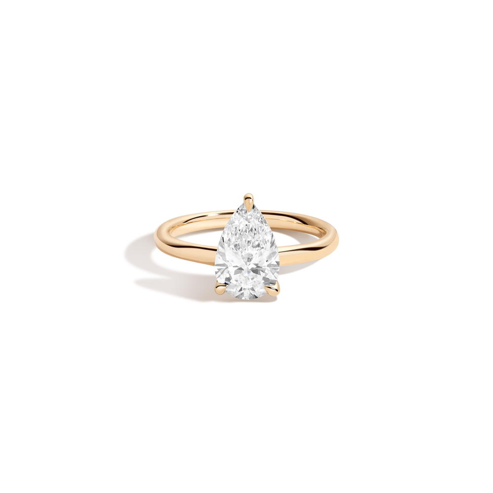 2ct Pear Lab Grown Diamond Solitaire Ring