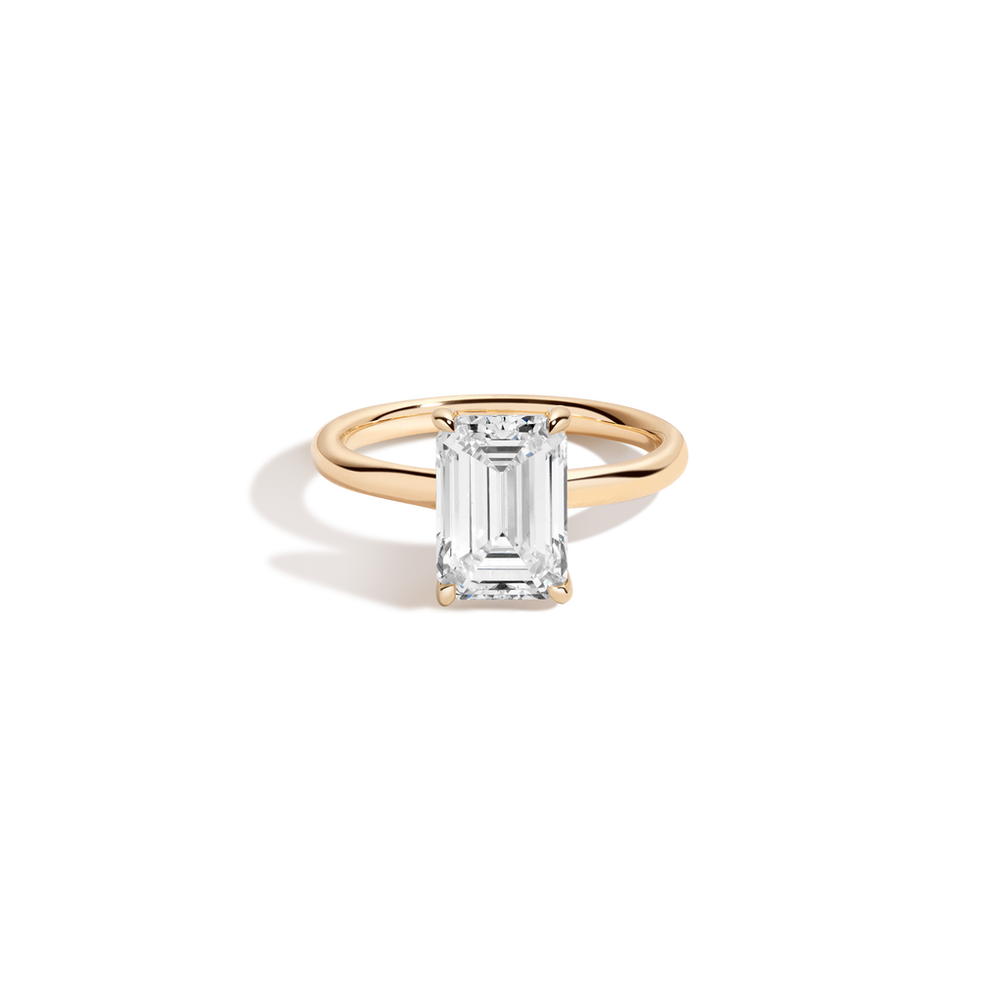 3ct Emerald Lab Grown Diamond Solitaire Ring