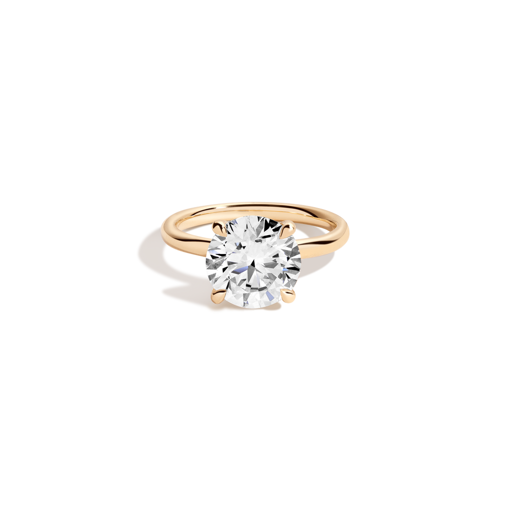 4ct Round Lab Grown Diamond Solitaire Ring