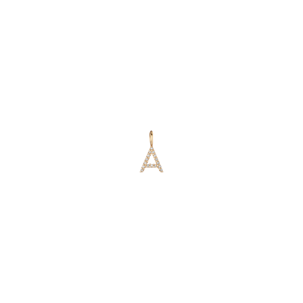 Lab Grown Diamond Classic Letter Pendant