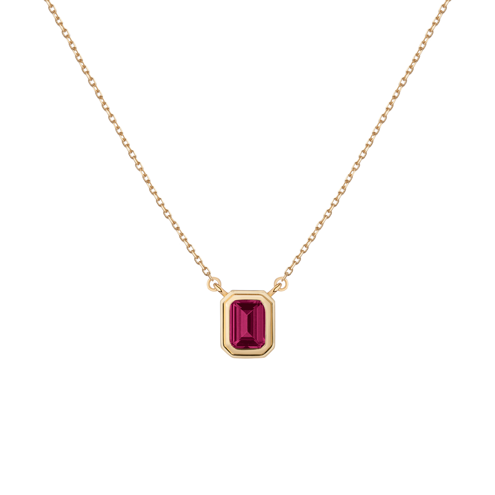 Lab Grown Red Ruby Heirloom Necklace