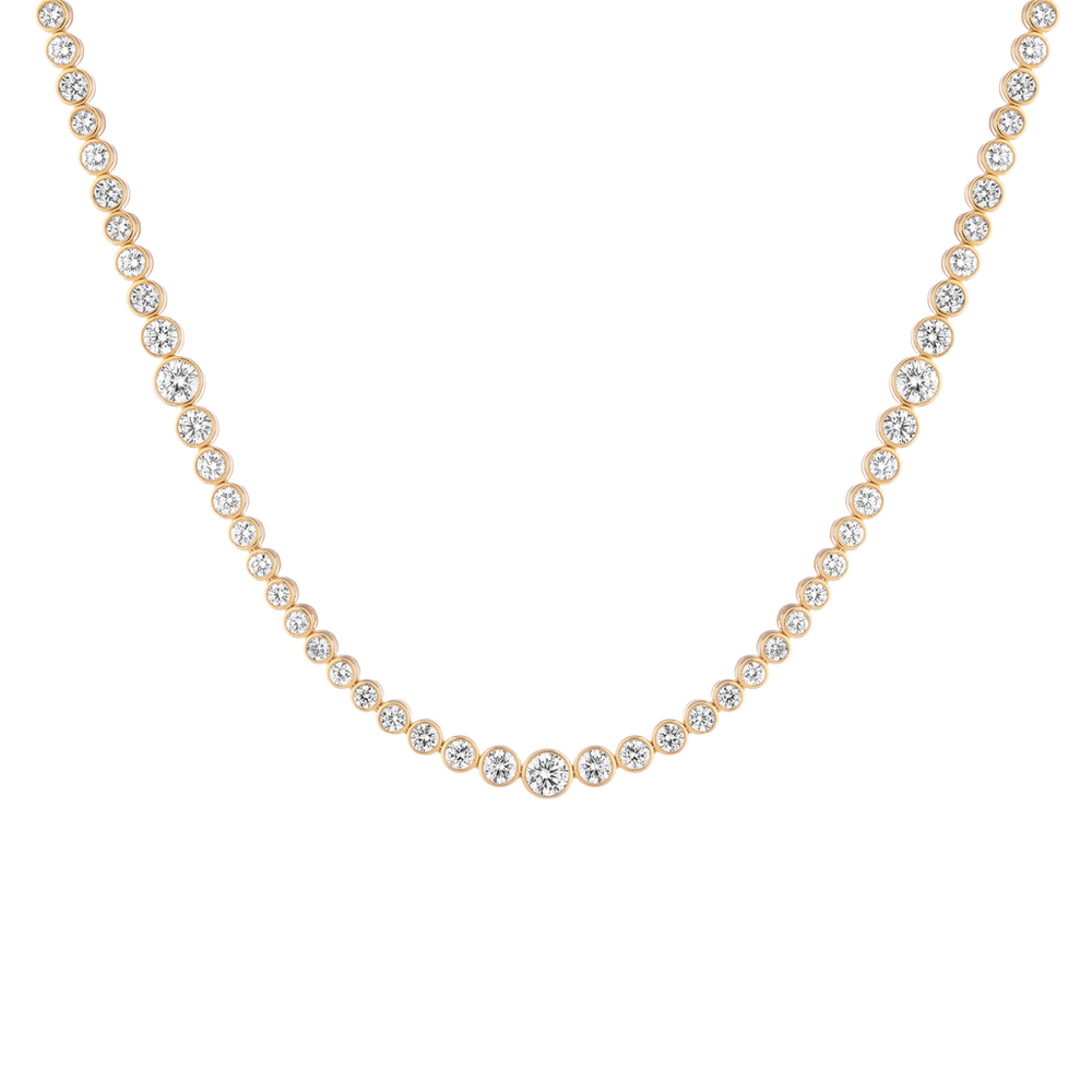10ct Multi Graduated Lab Grown Diamond Tennis Necklace