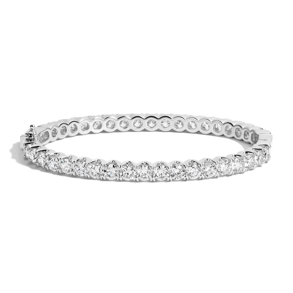 10ct Lab Grown Diamond Hinged Tennis Bracelet