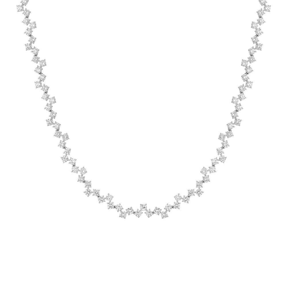 16ct Floating Lab Grown Diamond Tennis Necklace