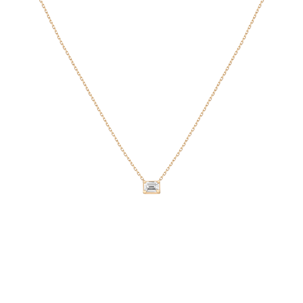 0.25ct Emerald Lab Grown Diamond Necklace
