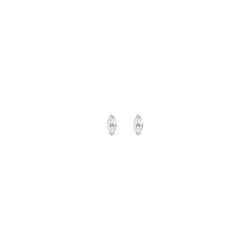 0.5ct Marquise Lab Grown Diamond Stud Earrings