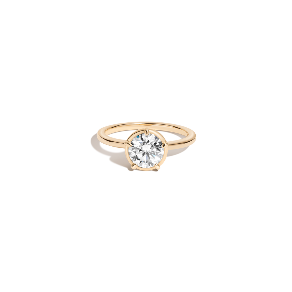 1ct Round Lab Grown Diamond Georgian Ring