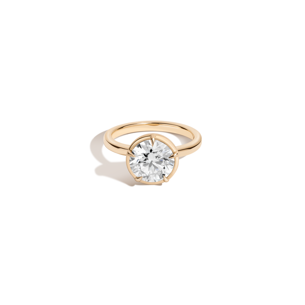 2ct Round Lab Grown Diamond Georgian Ring