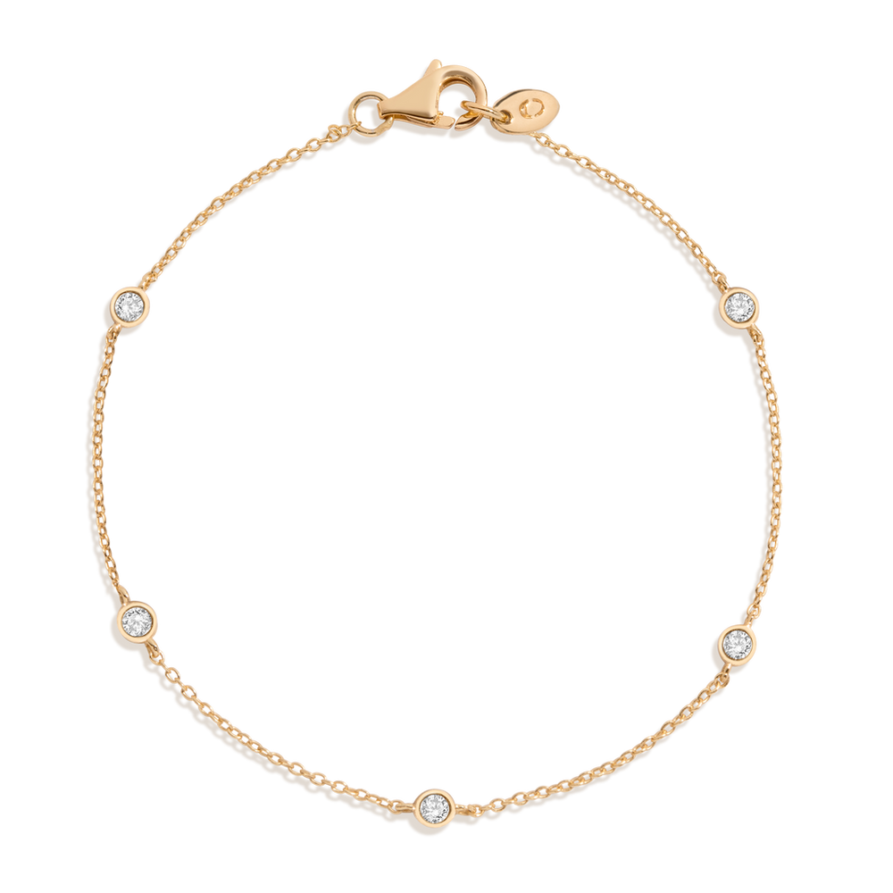 Lab Grown Diamond Station Bracelet