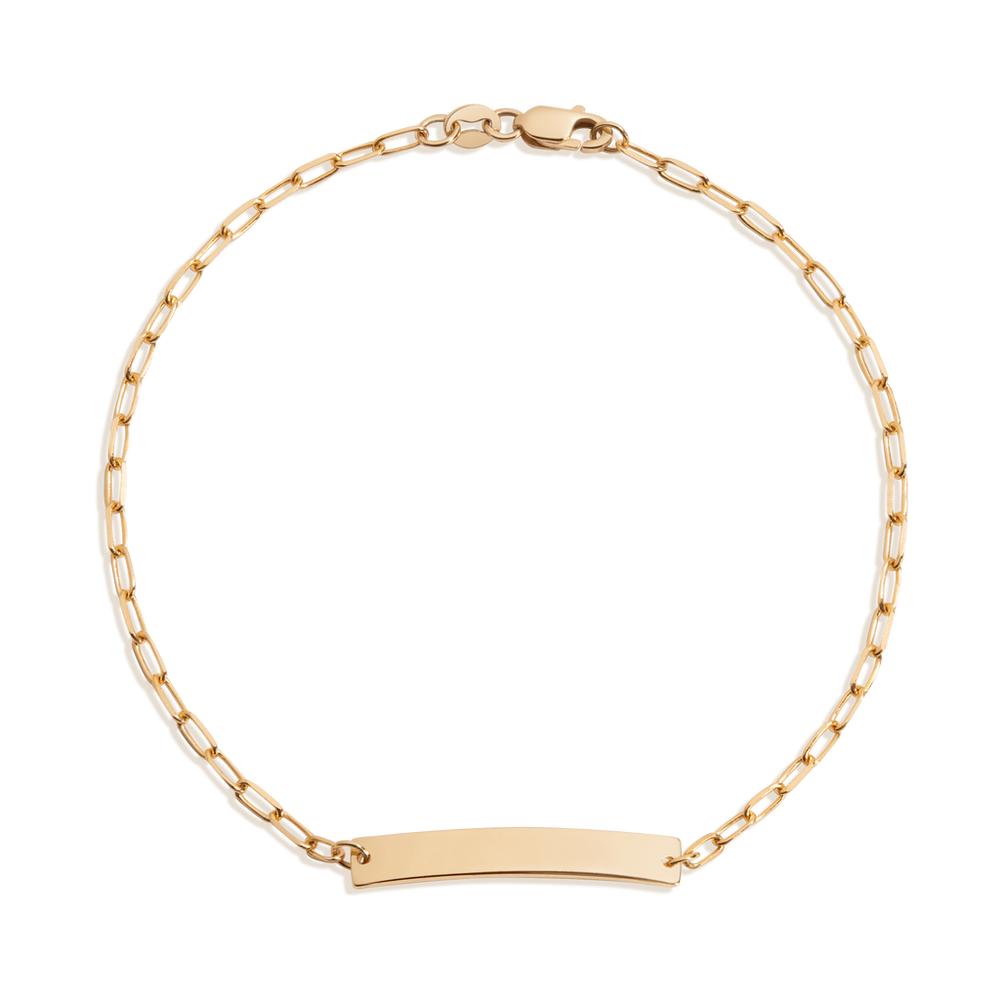 Baby ID Paperclip Chain Bracelet