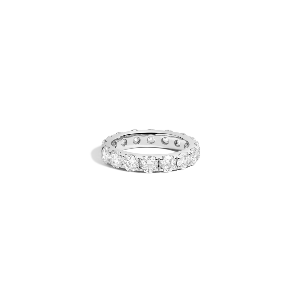 4ct Round Lab Grown Diamond Eternity Ring