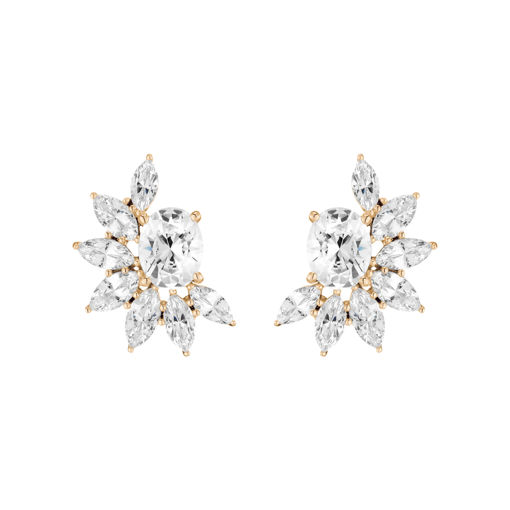 Aurate x Frye: Marquise Fringe Earrings