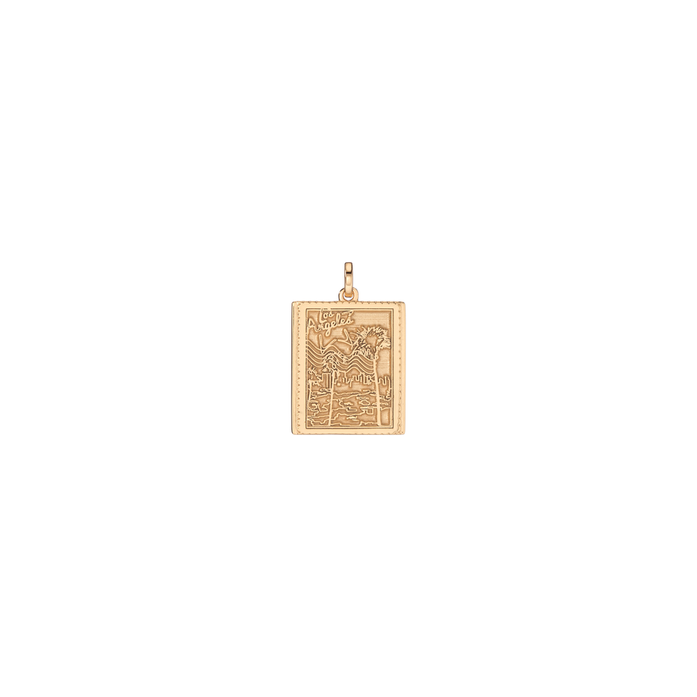 Vintage City Stamp Charm