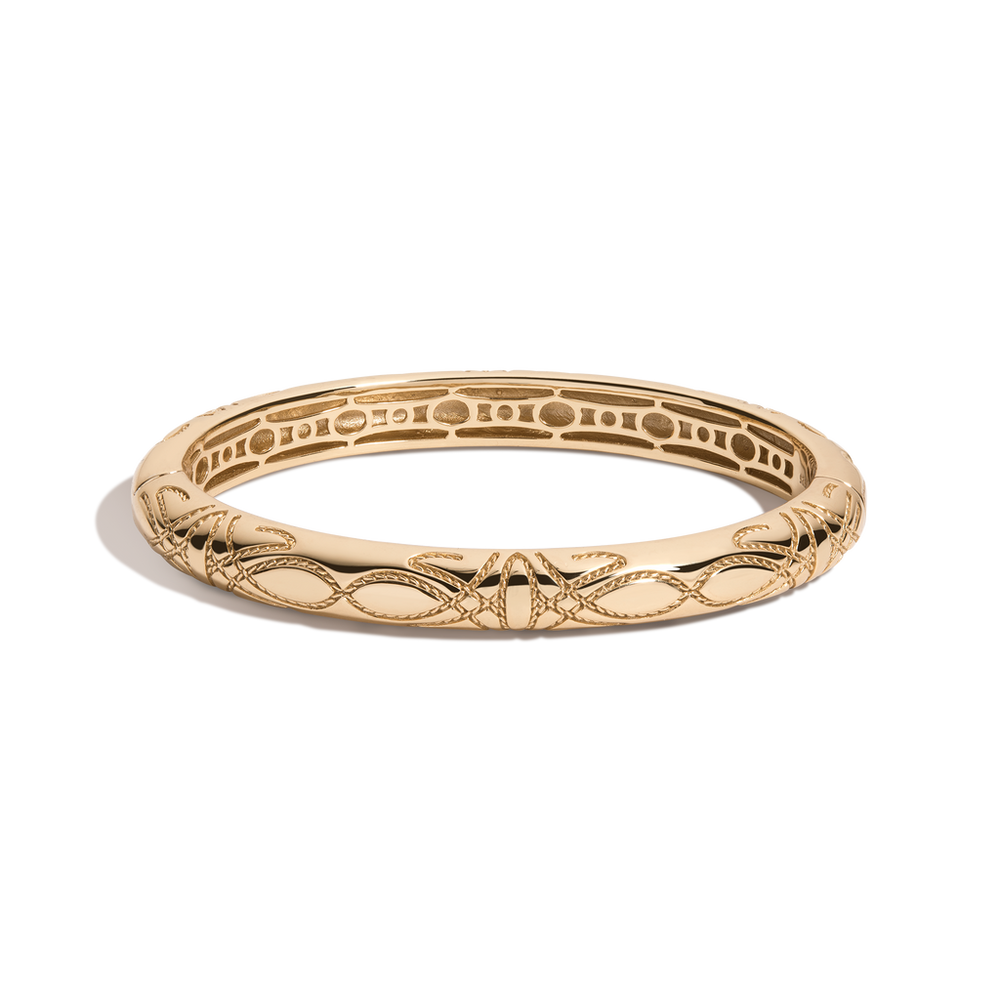 Aurate x Frye: Western Stitch Hinged Bracelet
