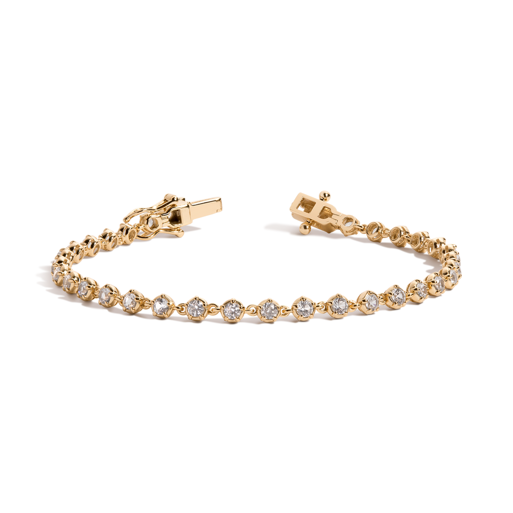 Lab Grown Diamond Georgian Tennis Bracelet