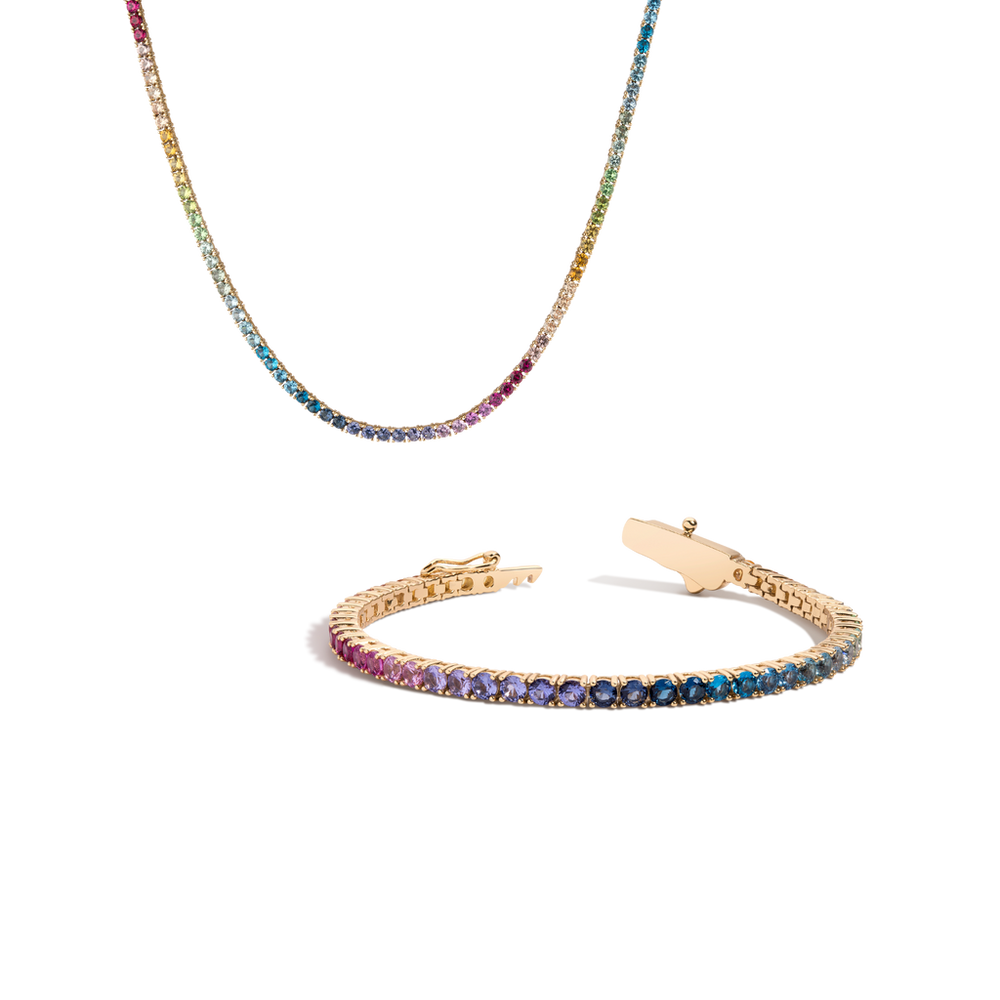 Rainbow Tennis Set