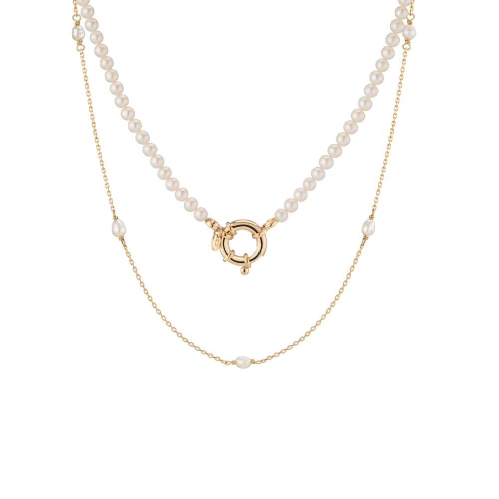 Pearl Necklace Stack
