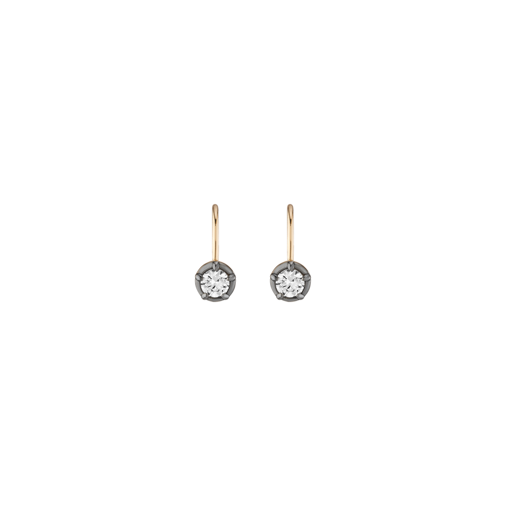 Black Rhodium Georgian Drop Earrings