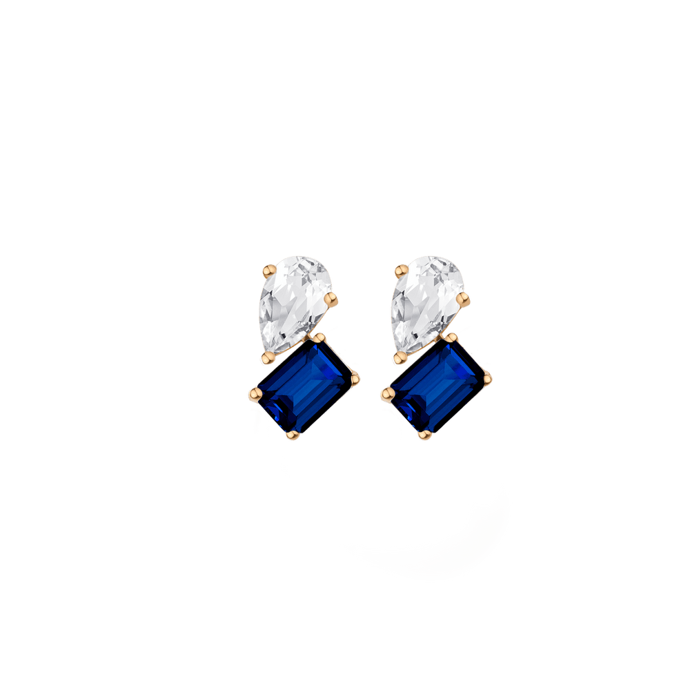 Toi et Moi Gemstone Heirloom Earring