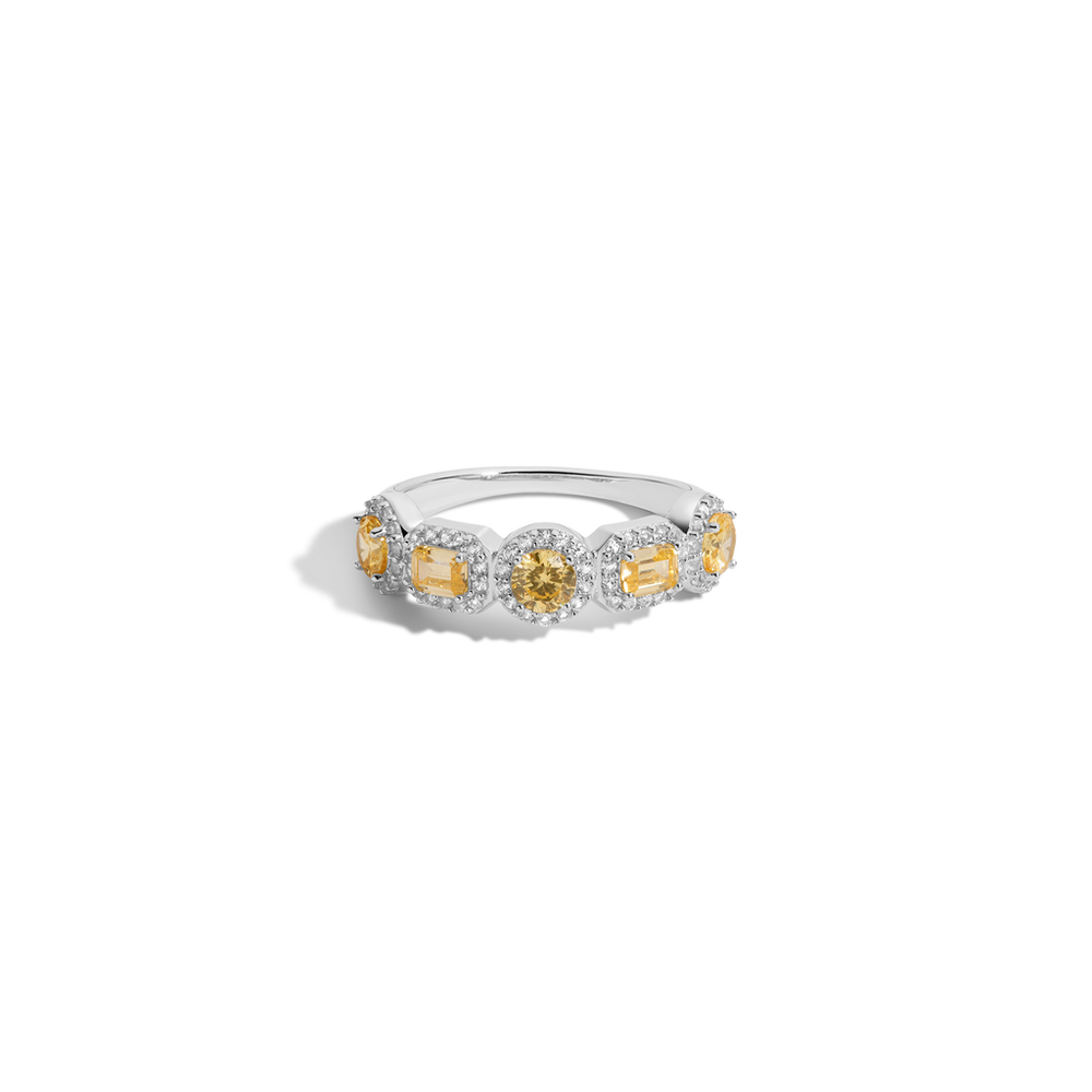 Lab Grown Canary Edwardian Ring