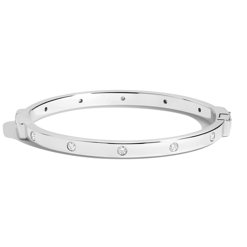 Lab Grown Diamond Station Cuff Bracelet