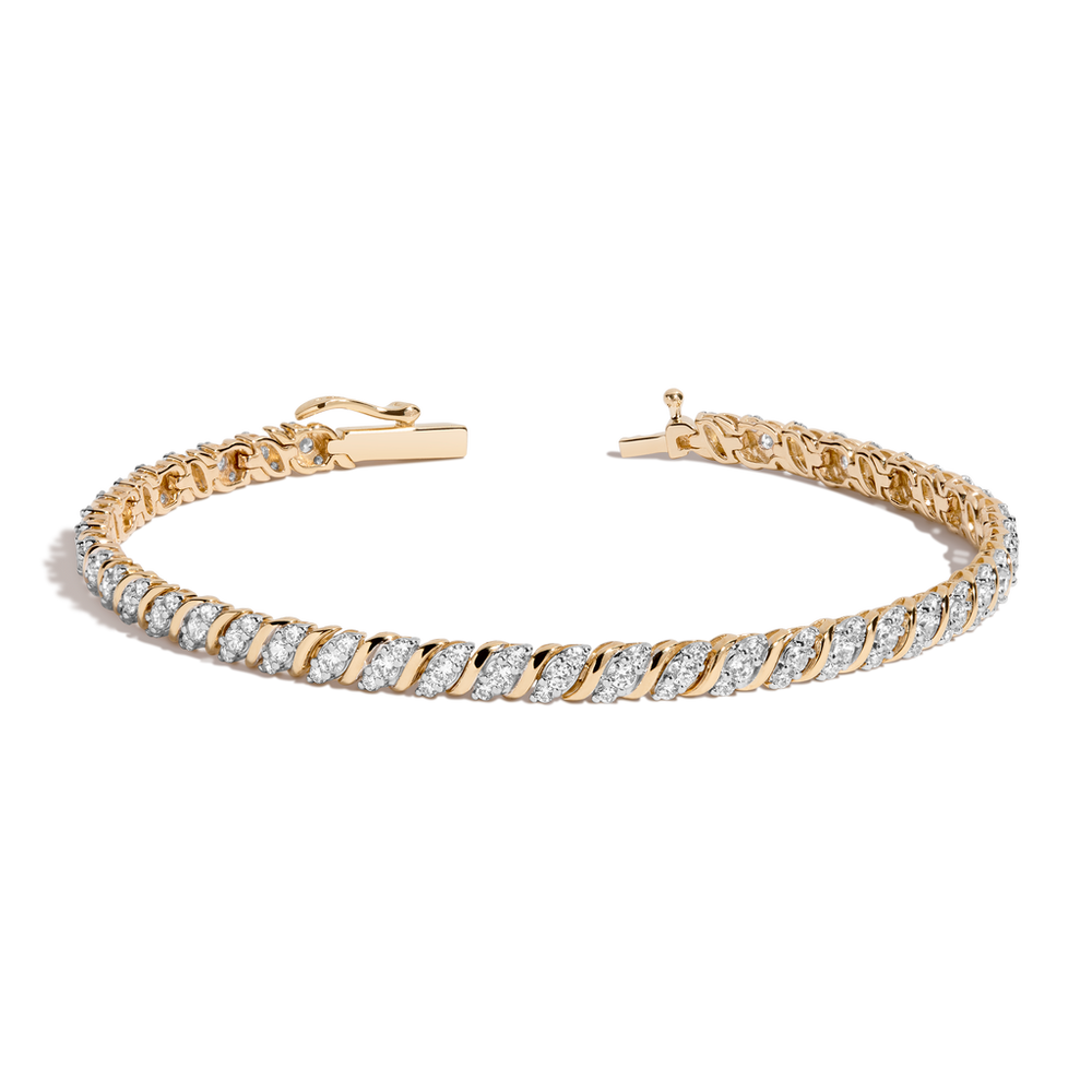 Lab Grown Diamond Triple 'S' Estate Tennis Bracelet