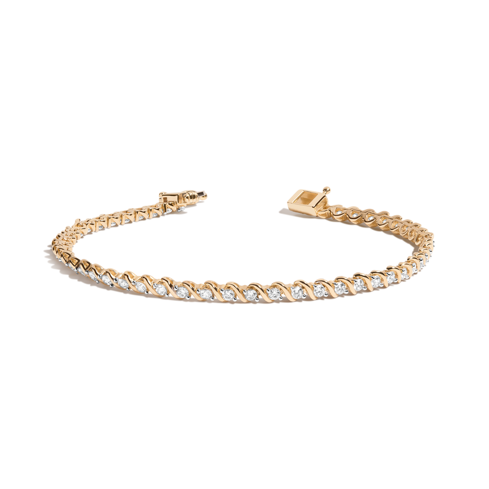 Lab Grown Diamond 'S' Estate Tennis Bracelet