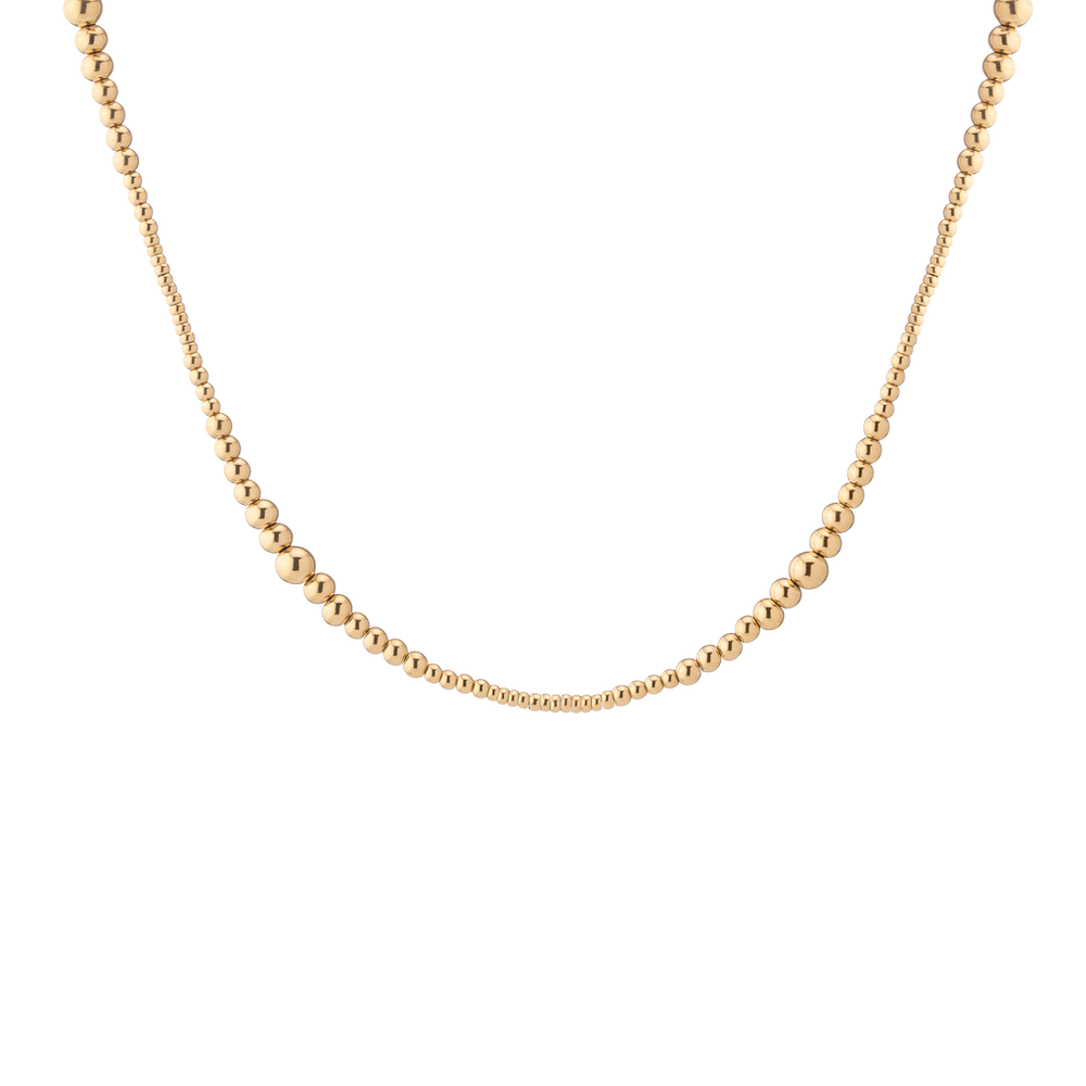 Graduated Ball Chain Necklace