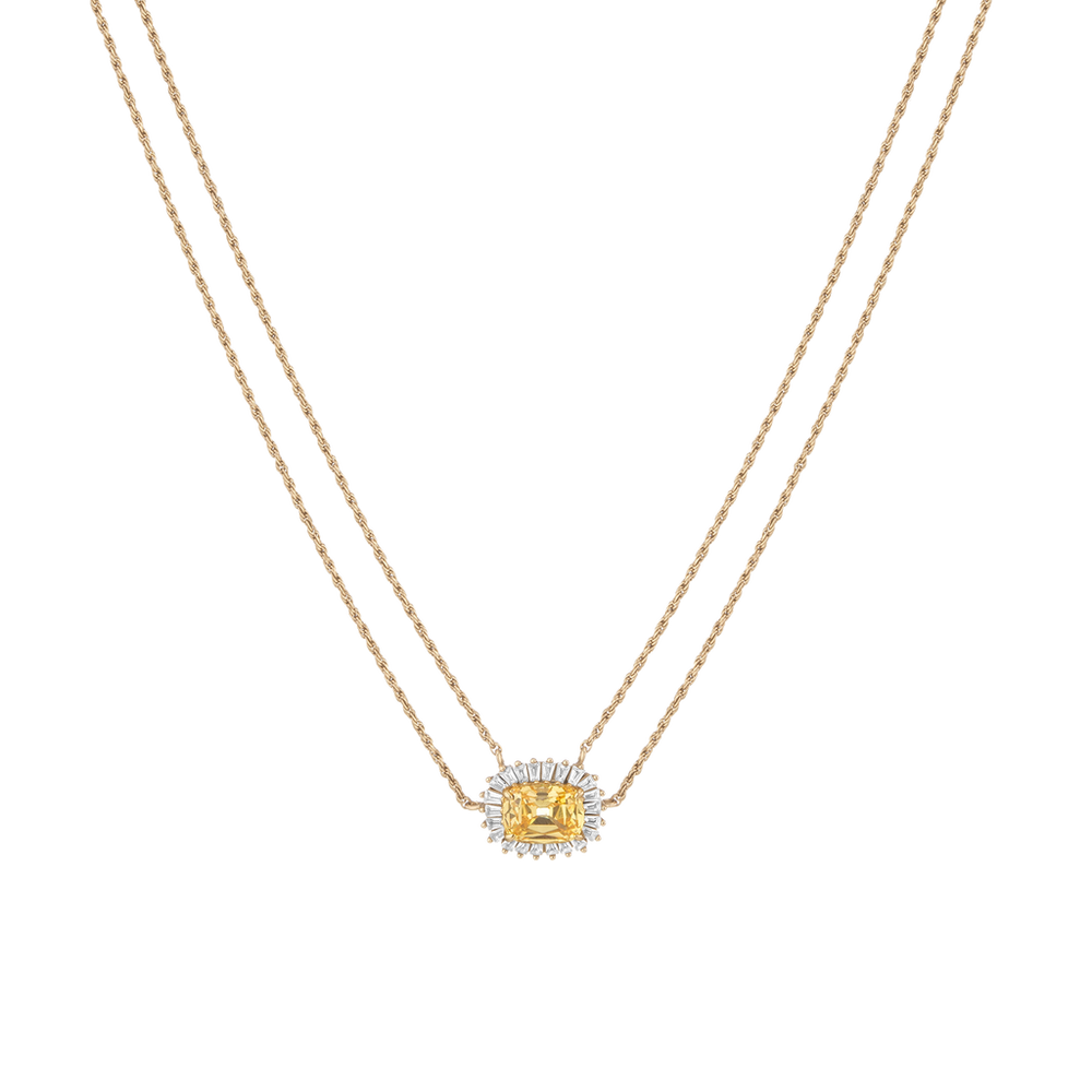 Lab Grown Yellow Canary Alexandra Necklace