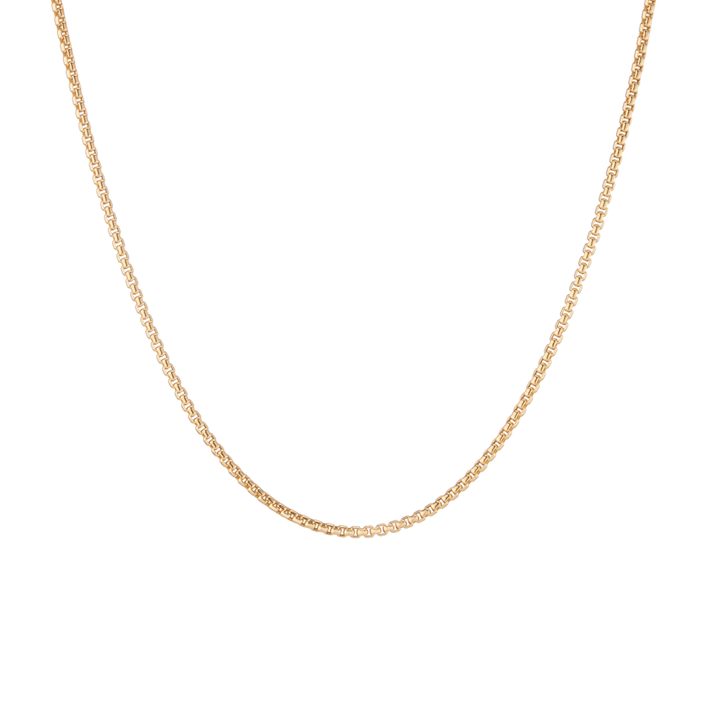 Round Box Chain Necklace
