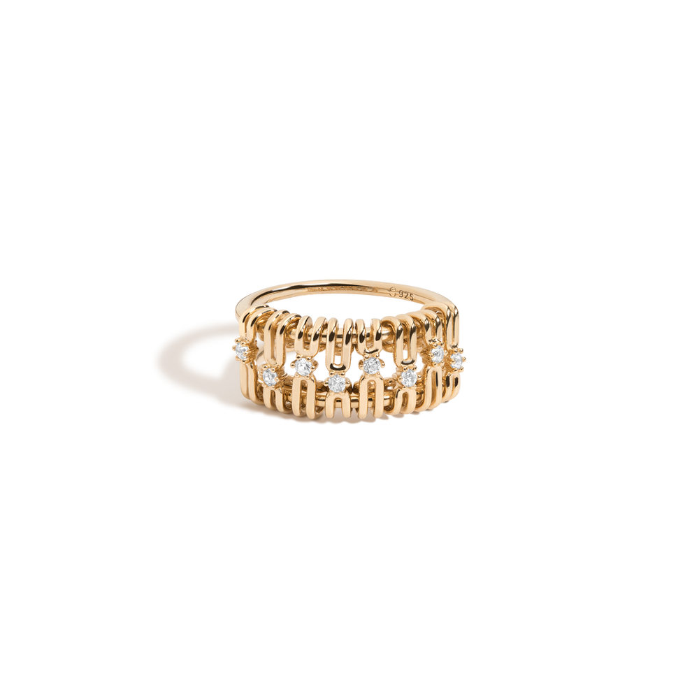 Aurate x Frye: Kinetic Spur Ring