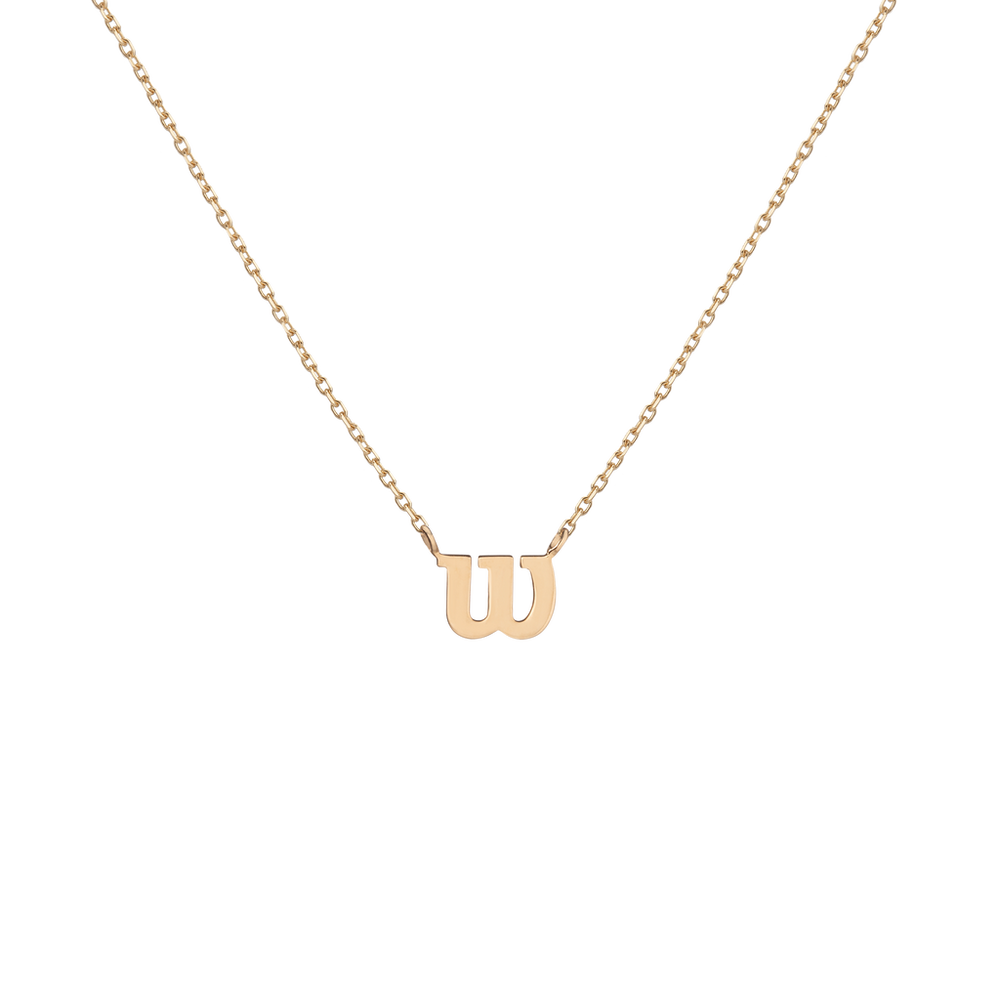 Aurate x Wilson: Dainty W Necklace
