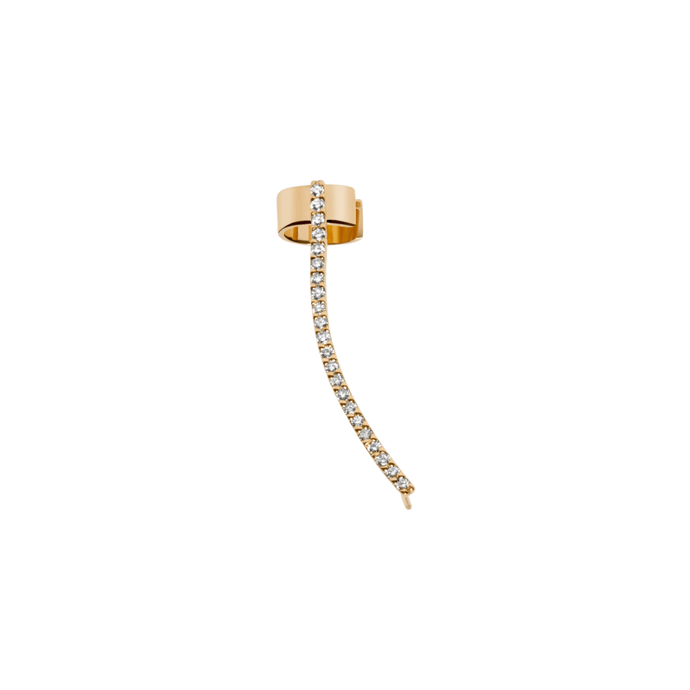 Archival Path Ear Climber Cuff