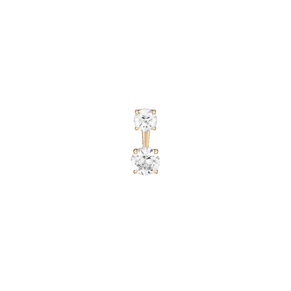 Lab Grown White Sapphire Ear Jacket