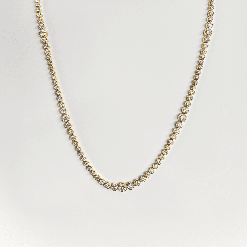 5.7tcwTaperedBezelLabGrownDiamondTennisNecklace 01