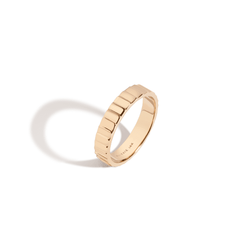 Infinity Band Yellow Gold Vermeil 14k 18k Front First