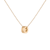 Column Pendant Necklace Vermeil 14k 18k Yellow Gold First