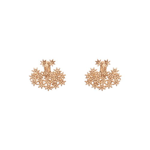 Flower Earring Back Small Rose Gold Vermeil 14k Rose Gold 18k Rose Gold     Front First Pair | Single |